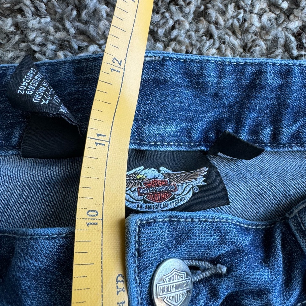 Women’s Harley Davidson Wide Leg Jeans Sz 12 - Picture 5 of 9